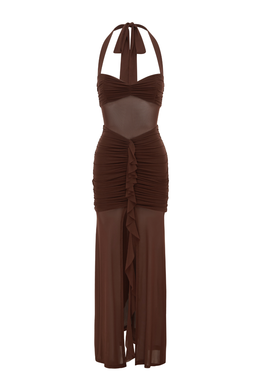 Tallula Maxi Elbise - Espresso