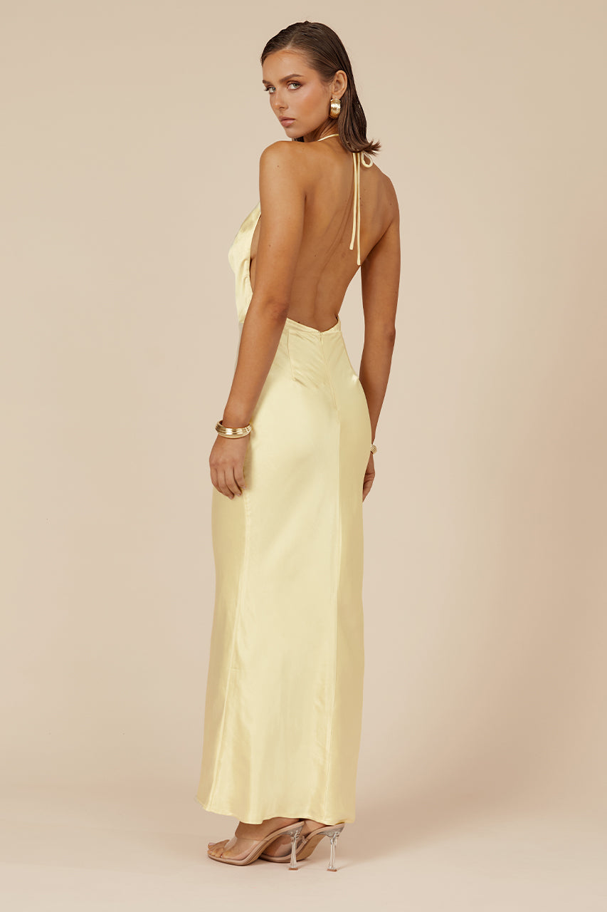 Posey Maxi Elbise - Limon