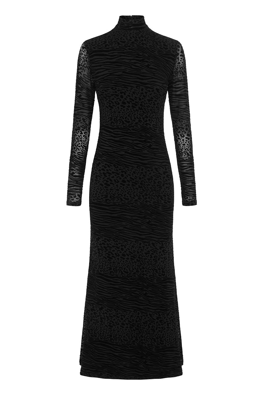 Reya Maxi Elbise - Siyah