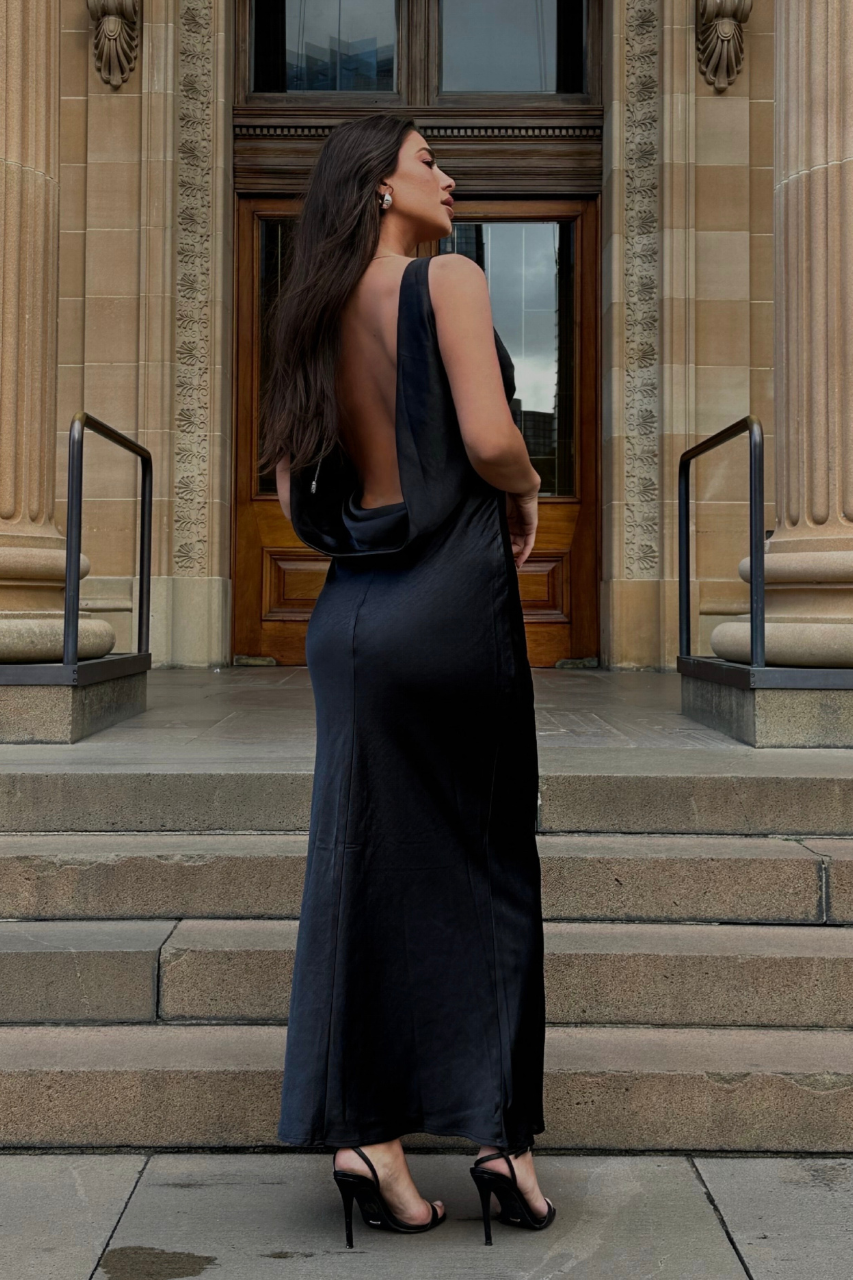 Manon Maxi Elbise - Siyah