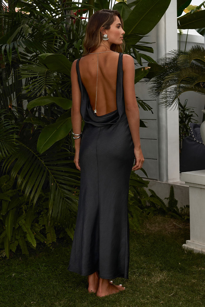 Manon Maxi Elbise - Siyah