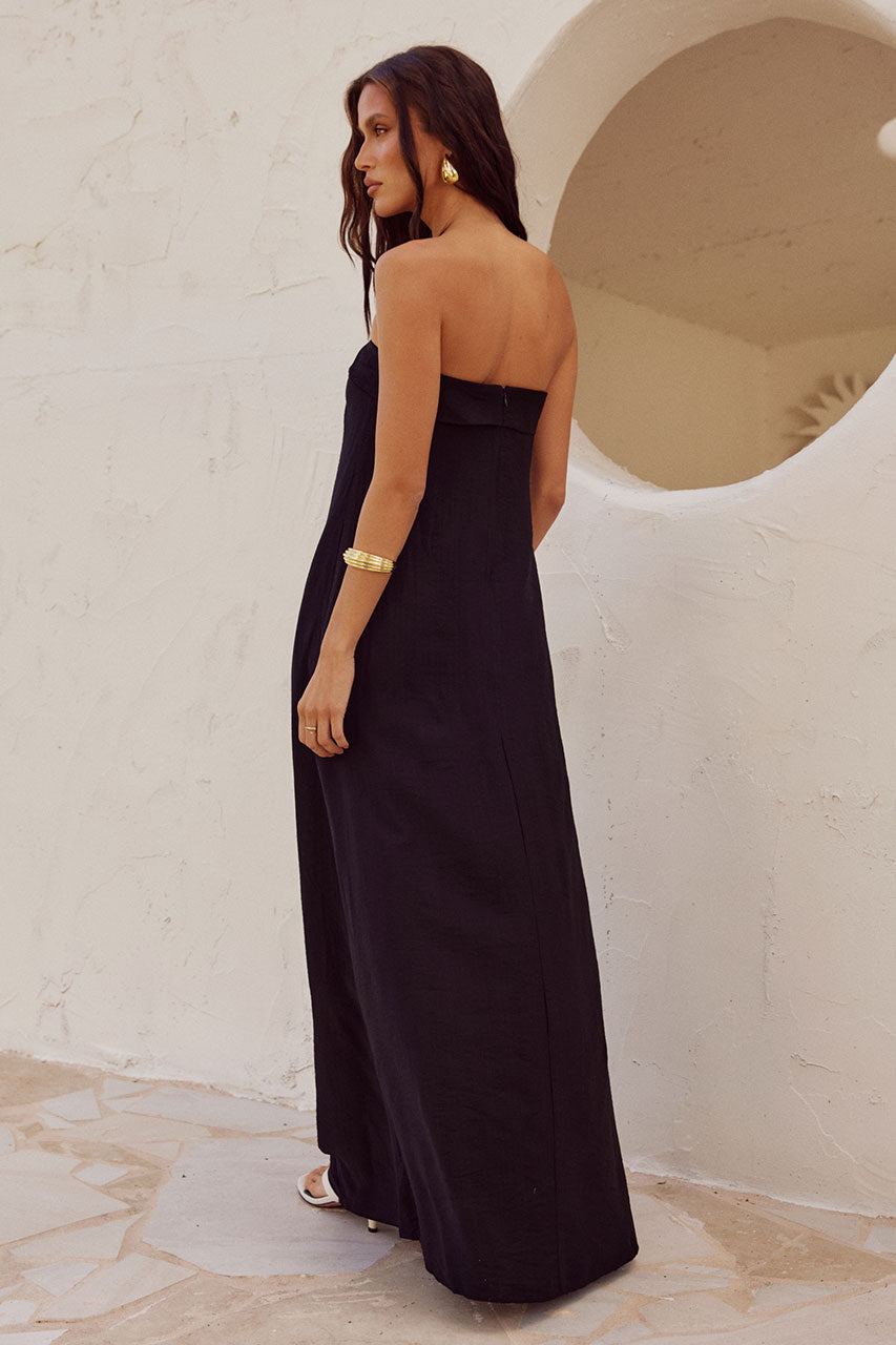 Saphıra Maxi Elbise - Siyah