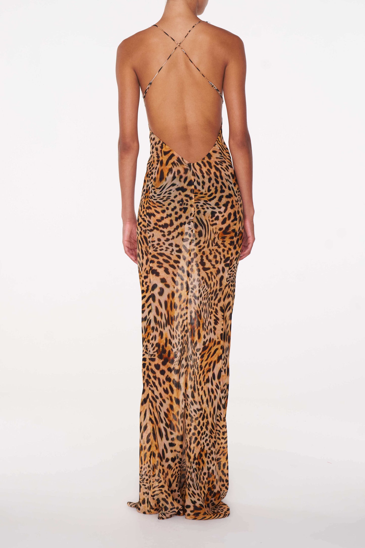Akima Leopar Slip Elbise