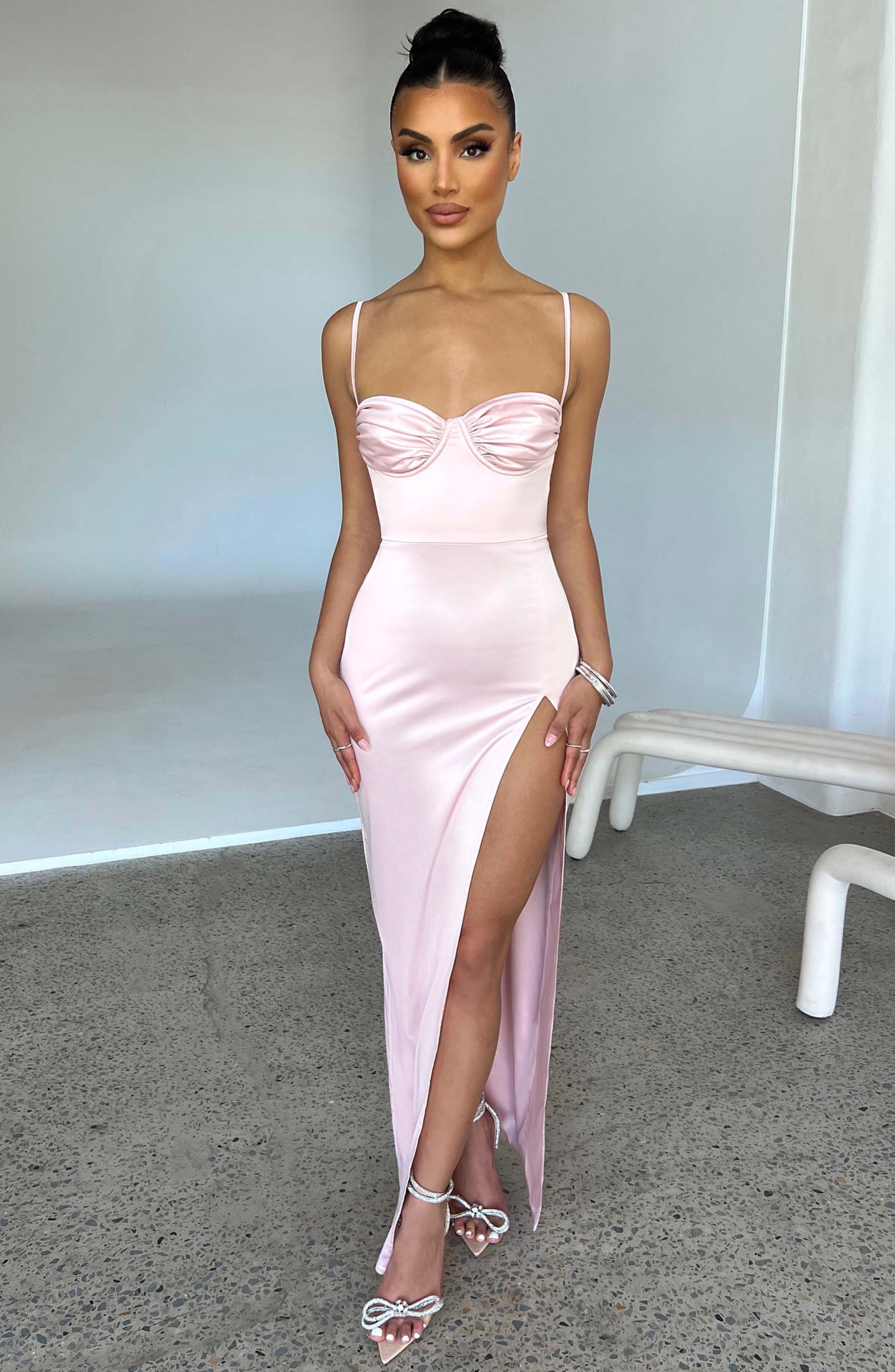 Alora Maksi Elbise - Blush