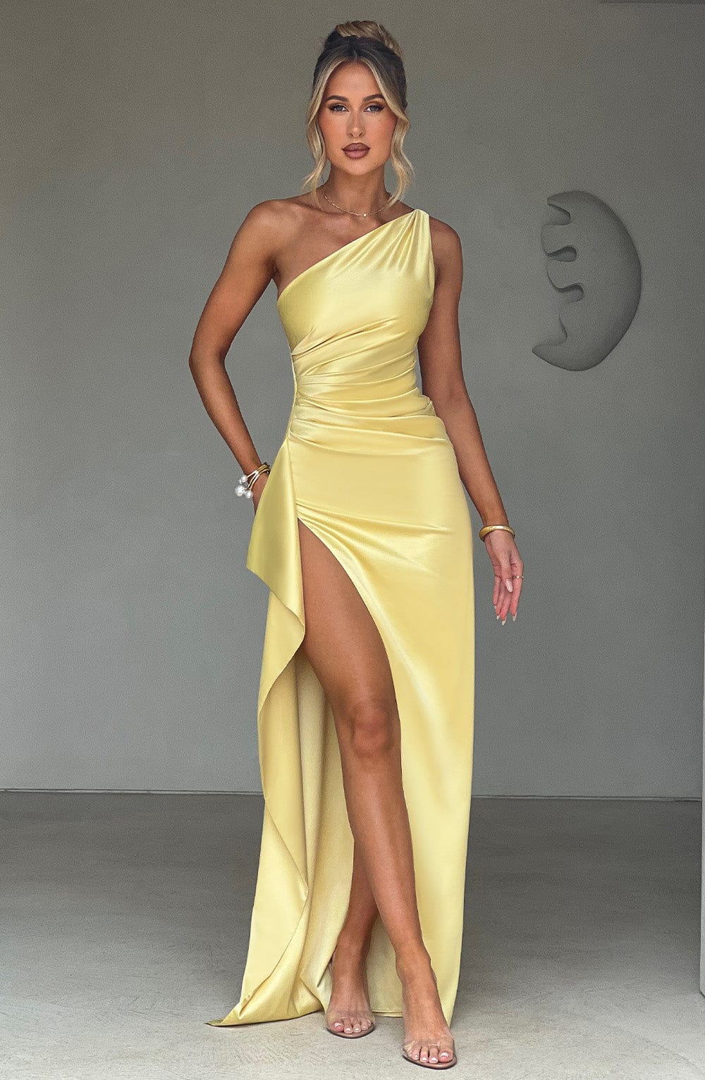 Ariel Maksi Elbise - Limon