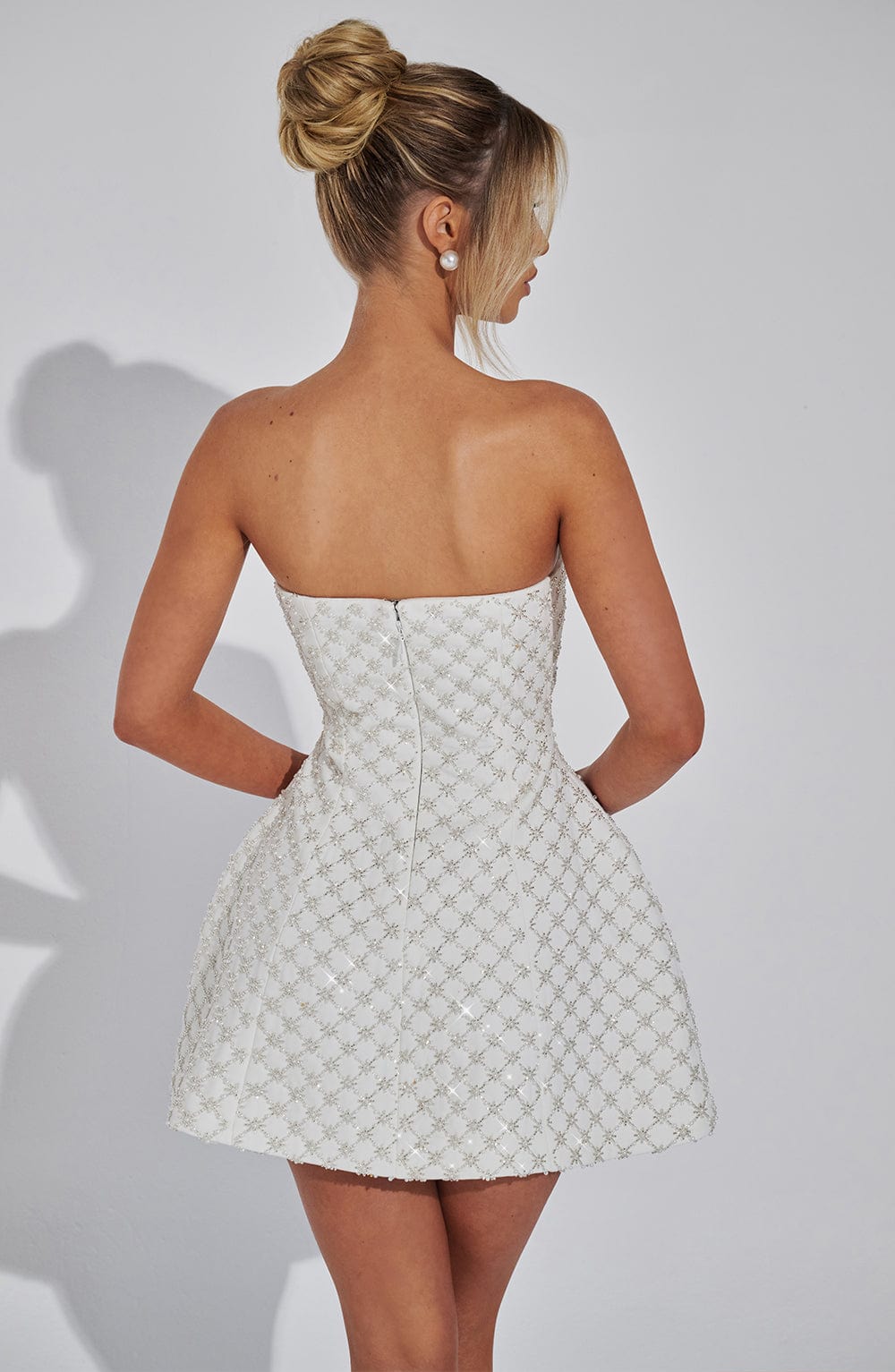 Beatrice Mini Elbise - Fildişi