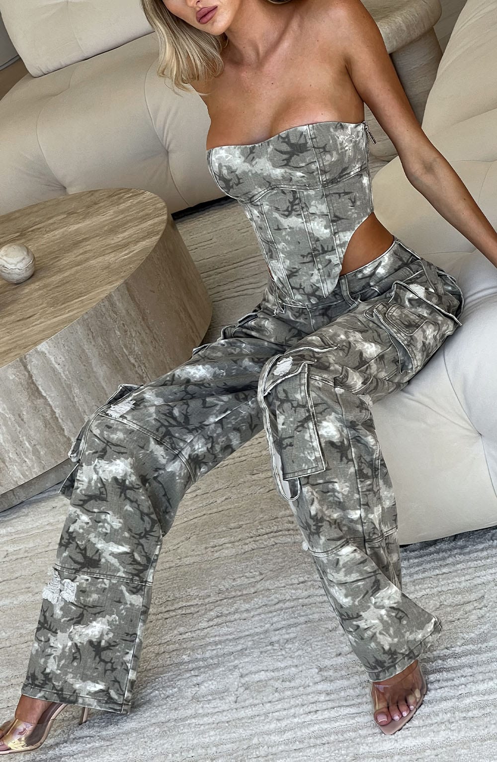 Brooklyn Kargo Pantolon - Camo Baskı