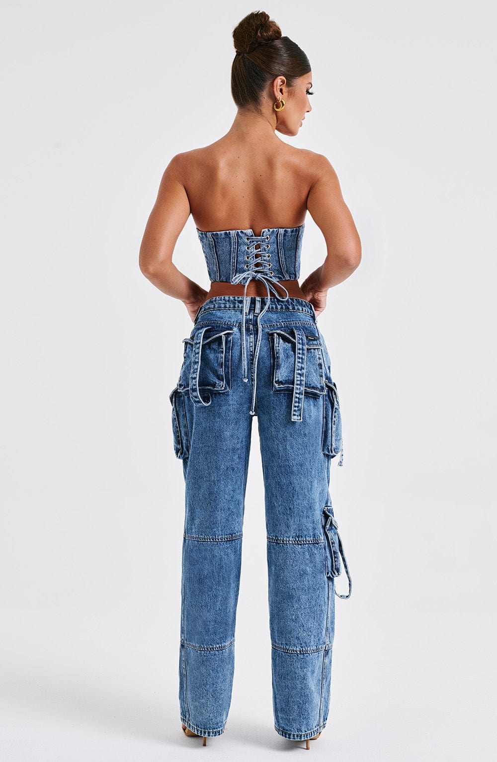 Brooklyn Kargo Pantolon - Dark Wash