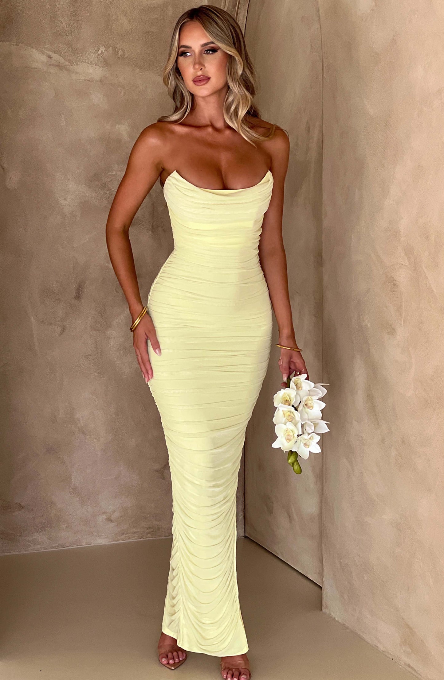 Demi Maksi Elbise - Misket Limonu
