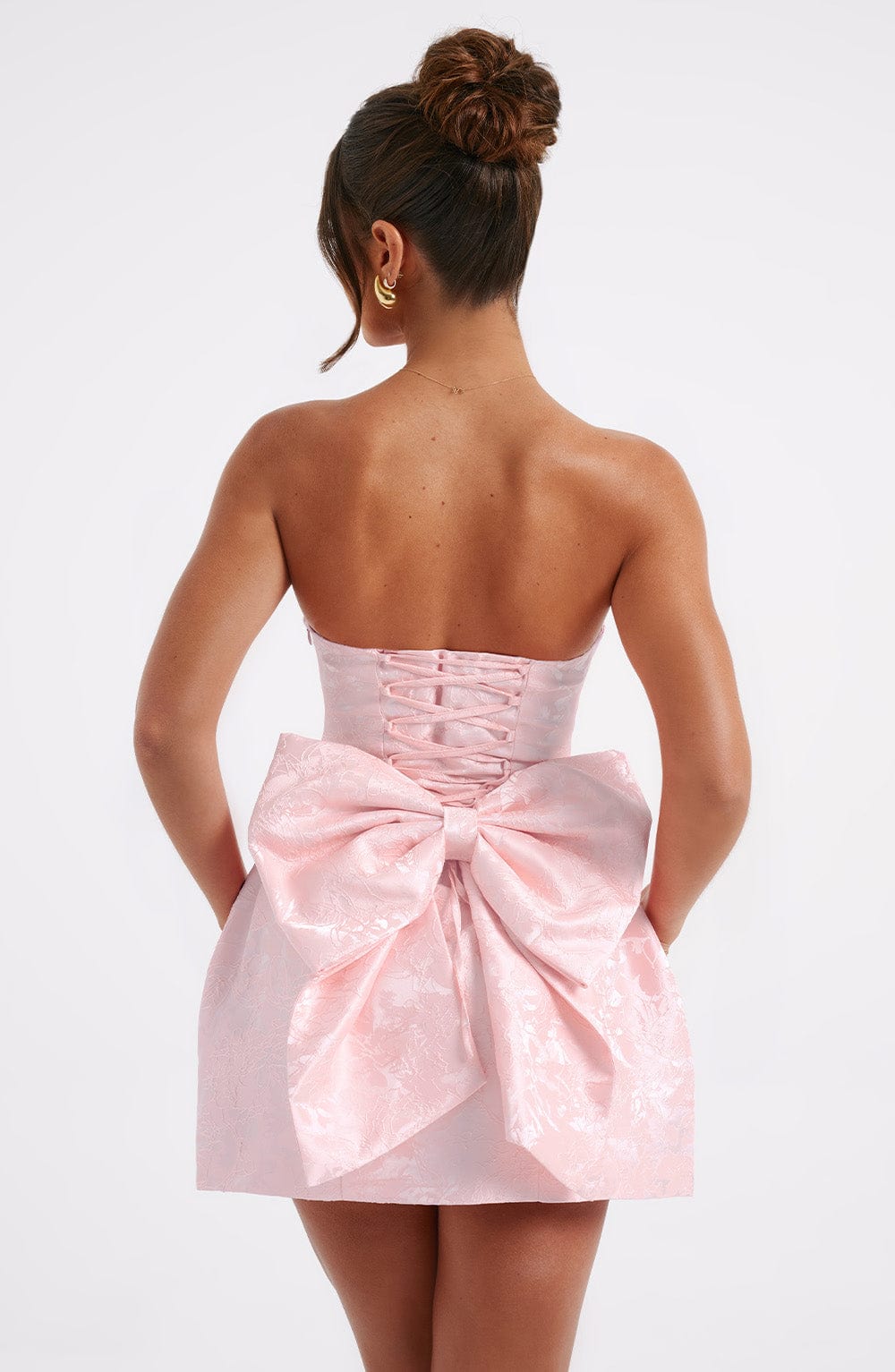 Elenora Mini Elbise - Blush