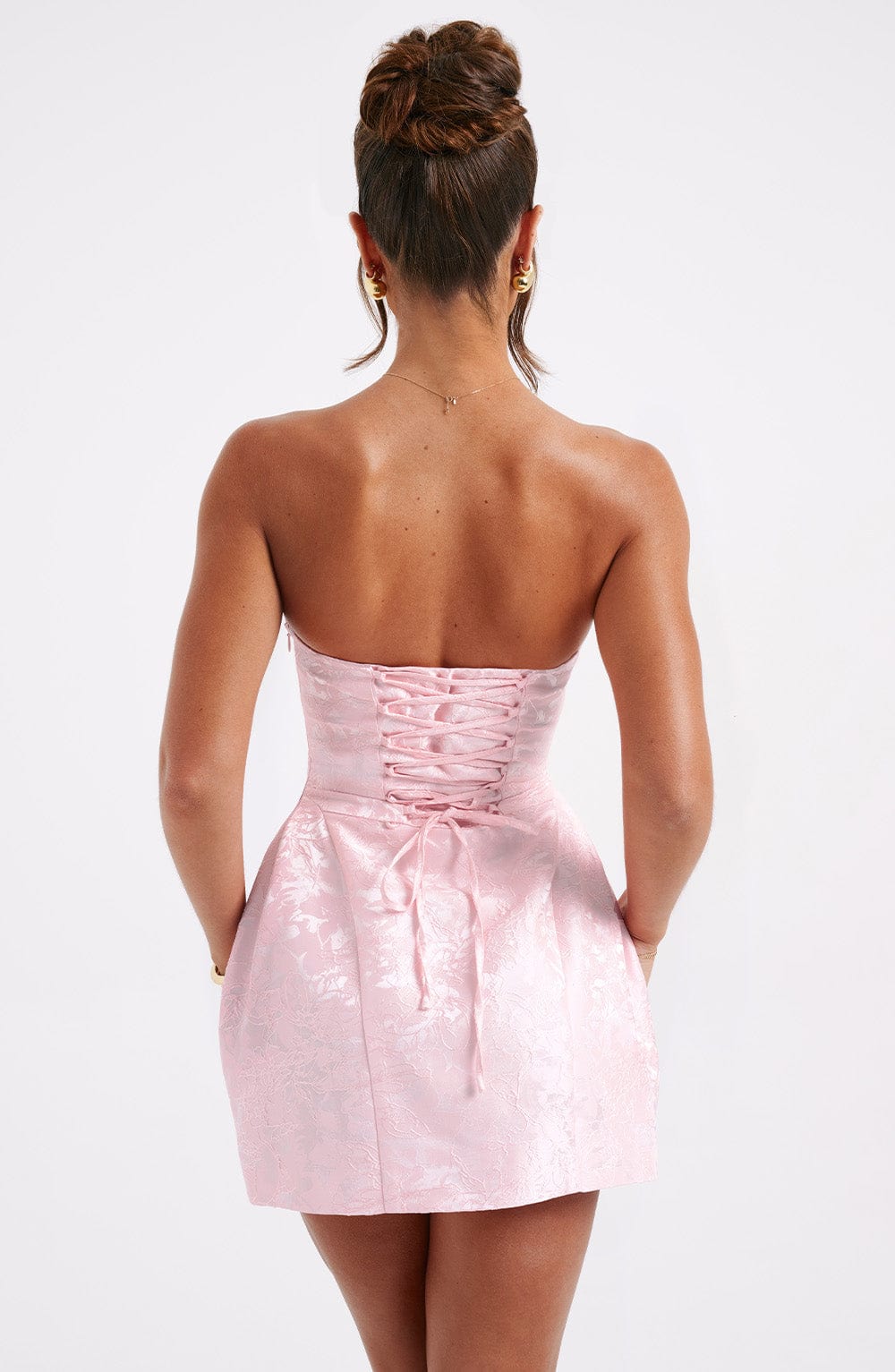 Elenora Mini Elbise - Blush