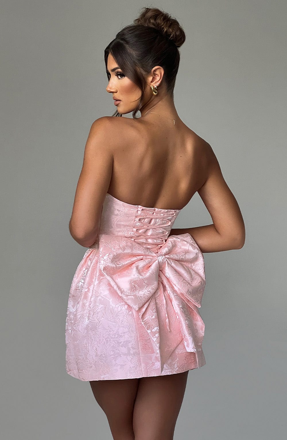 Elenora Mini Elbise - Blush