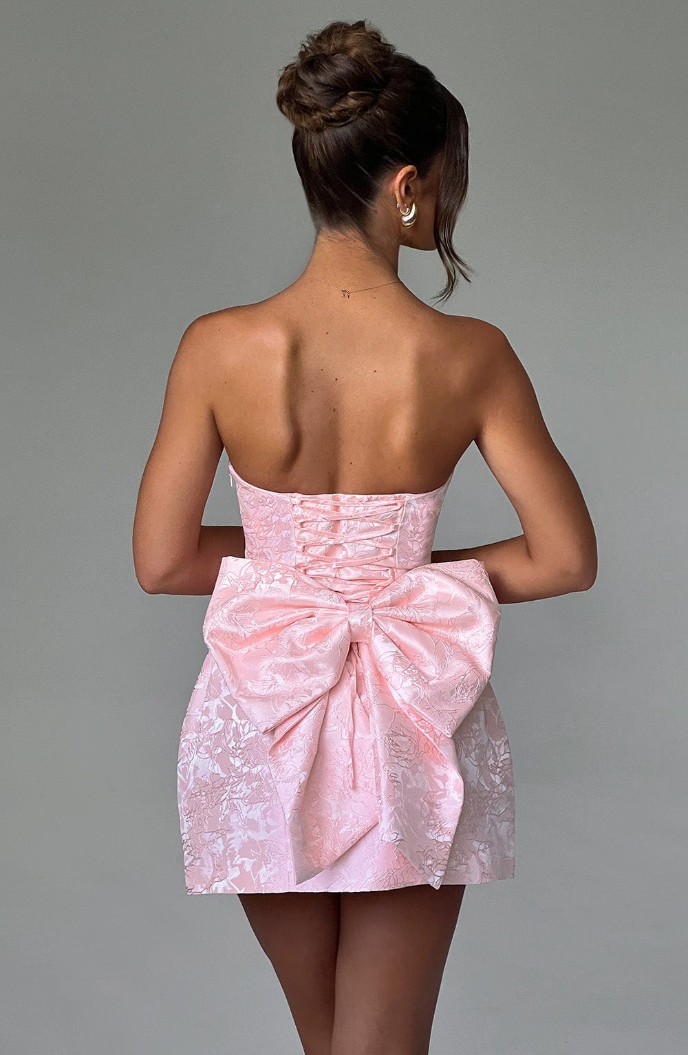 Elenora Mini Elbise - Blush