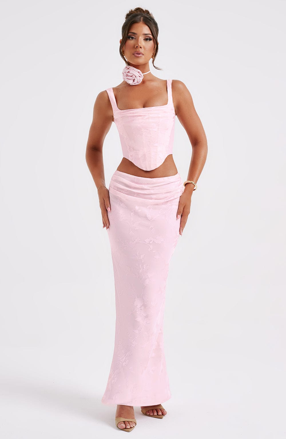 Elizabeth Maksi Etek - Blush