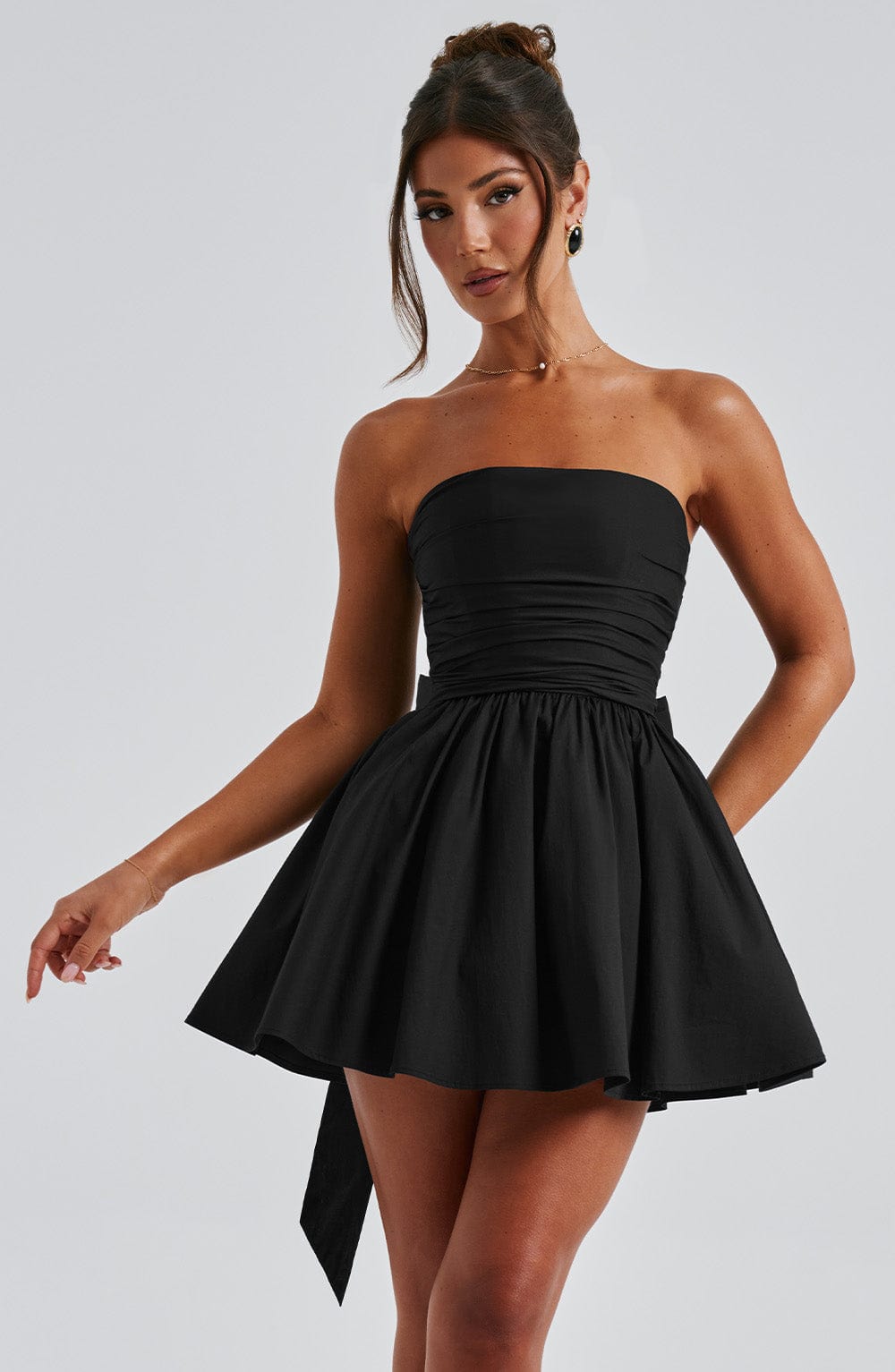 Kaira Mini Elbise - Siyah