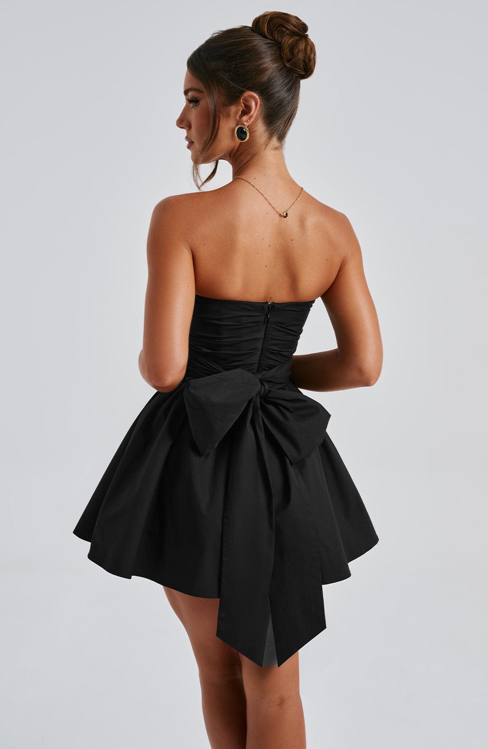 Kaira Mini Elbise - Siyah