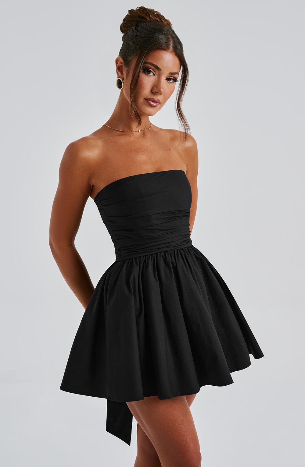 Kaira Mini Elbise - Siyah