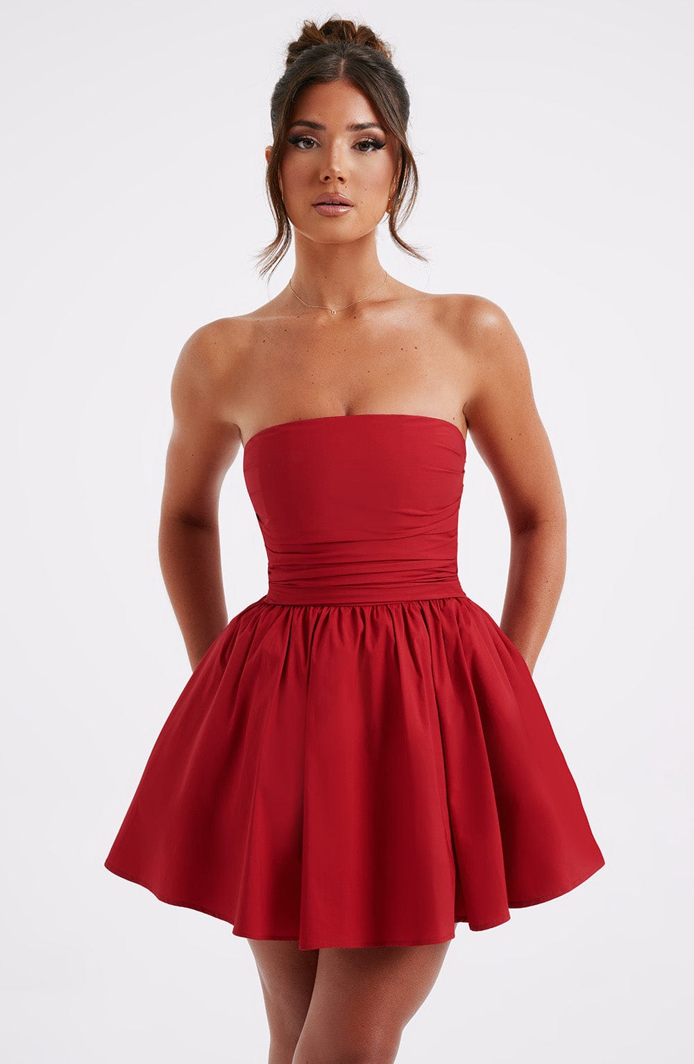Kaira Mini Elbise - Kırmızı