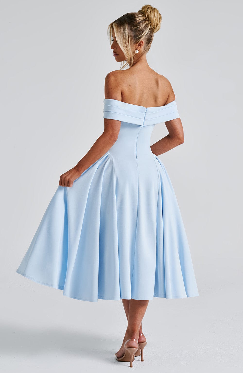 Miranda Midi Elbise - Mavi
