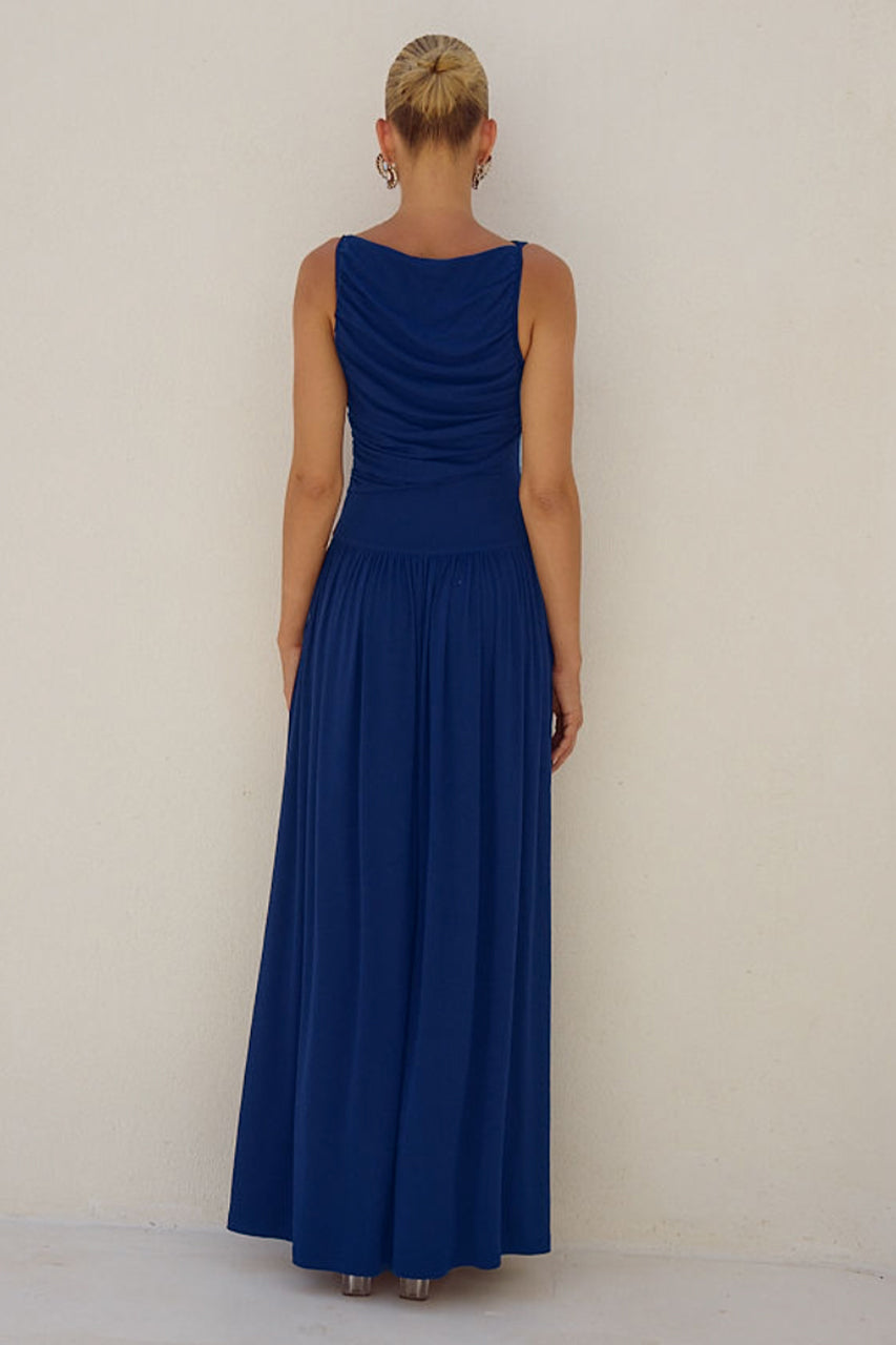 Nalla Maxi Elbise - Royal