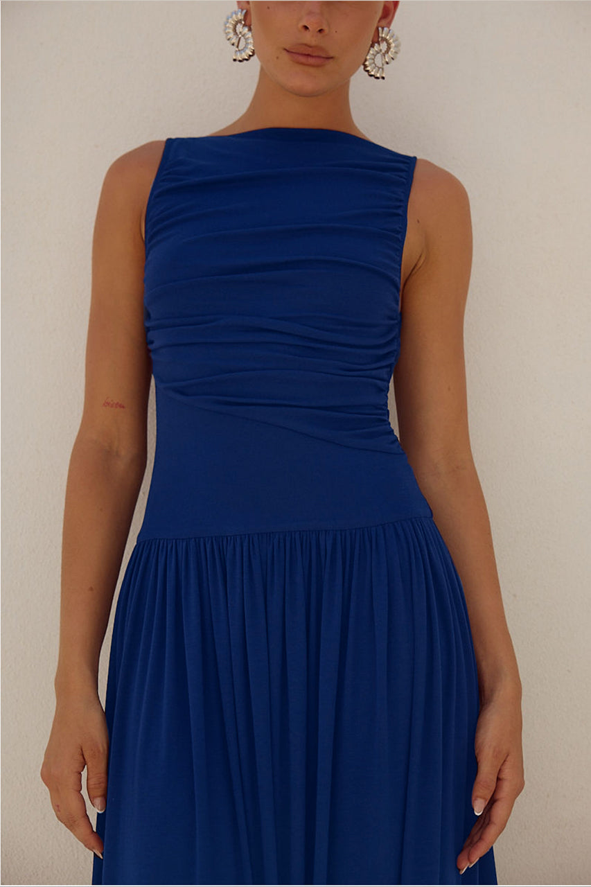 Nalla Maxi Elbise - Royal