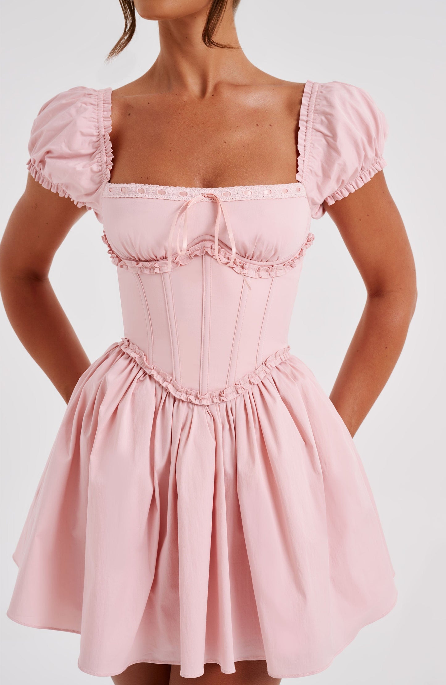 Oullins Mini Elbise - Blush