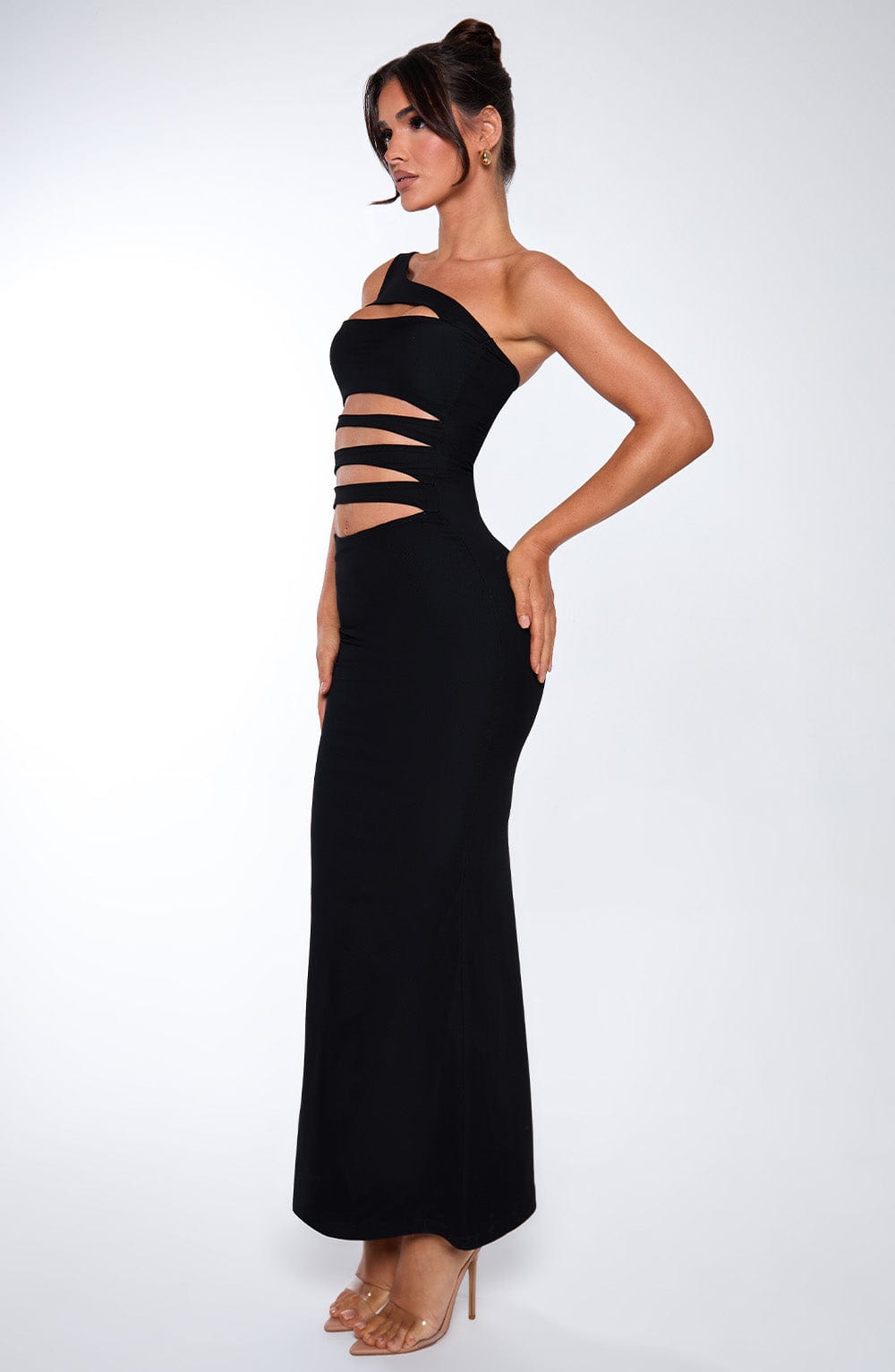 Pontoise Maxi Elbise - Siyah