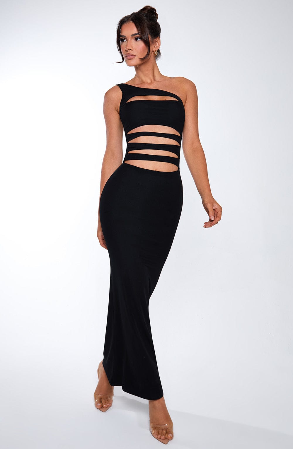 Pontoise Maxi Elbise - Siyah