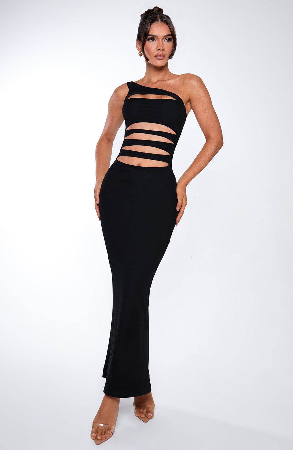 Pontoise Maxi Elbise - Siyah