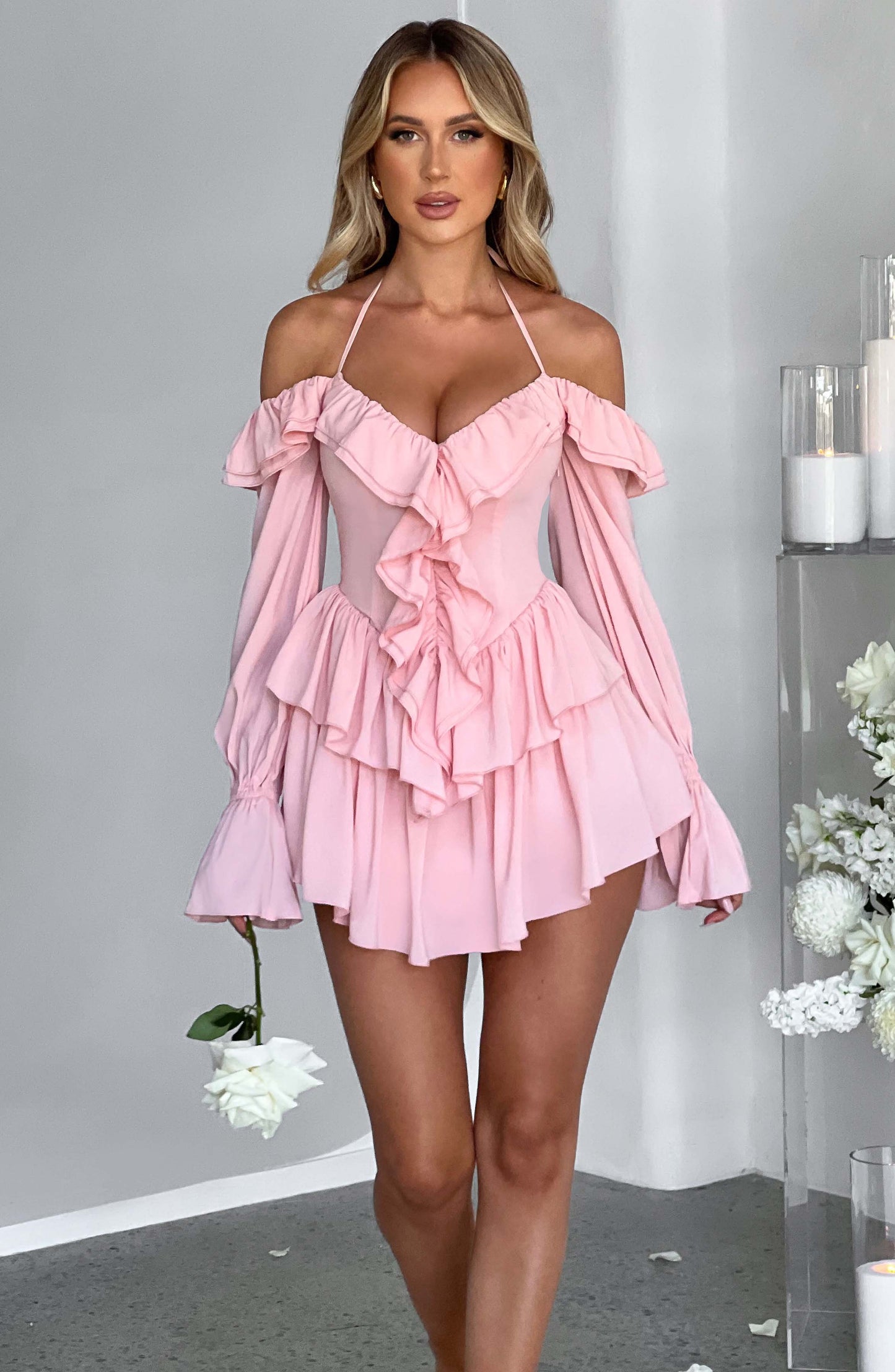 Savanna Playsuit - Pembe