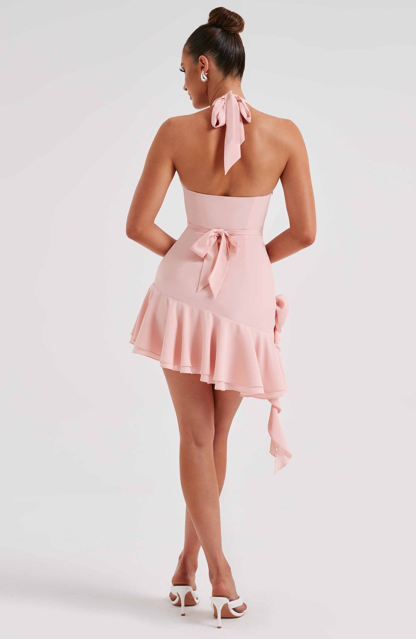 Lourosa Mini Elbise - Pembe