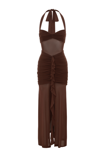 Tallula Maxi Elbise - Espresso