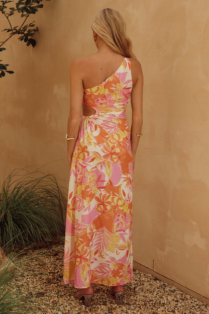Cove Maxi Elbise - Malta Pembe