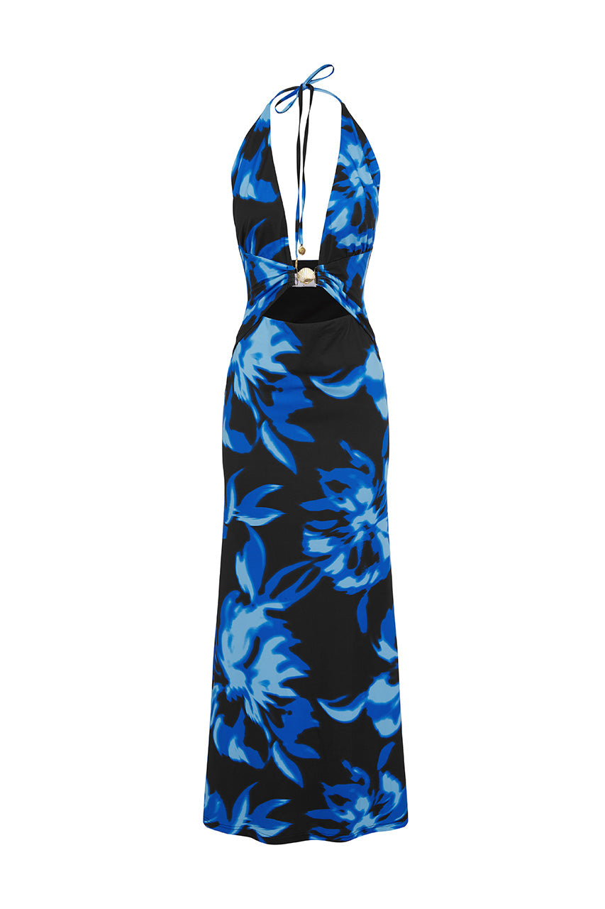 Halston Maxi Elbise - Agave Mavi