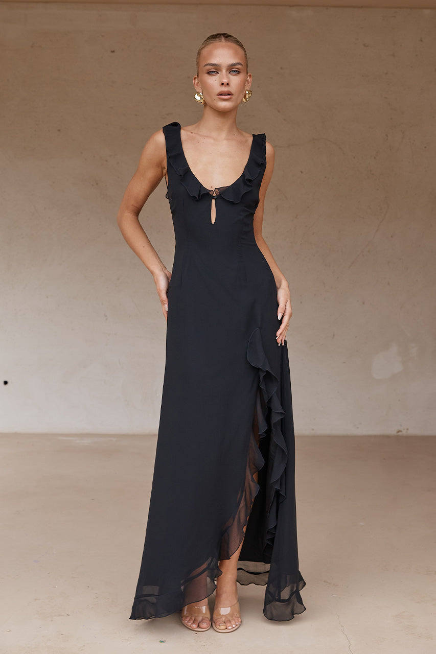 İnayah Maxi Elbise - Siyah