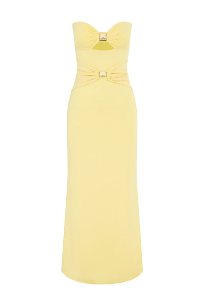 Kleo Maxi Elbise - Limon