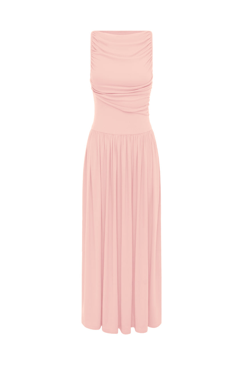 Nalla Maxi Elbise - Pembe