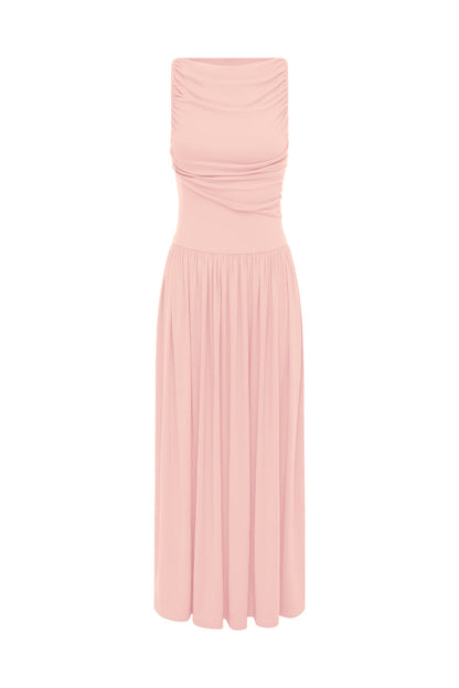 Nalla Maxi Elbise - Pembe