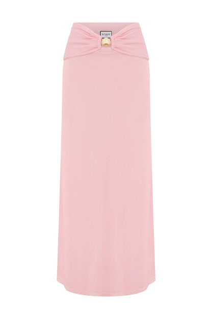 Rıkkı Maxi Etek - Pembe