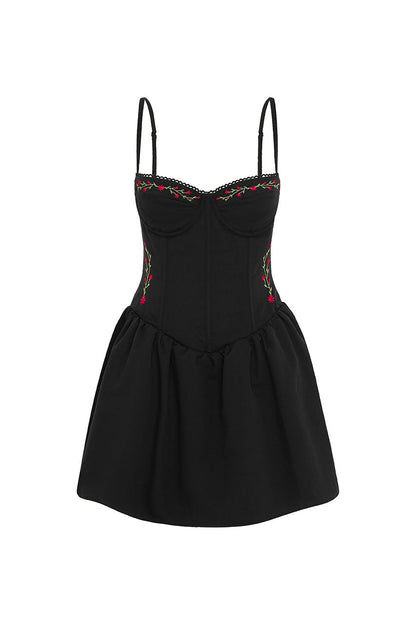 Socora Mini Elbise - Siyah
