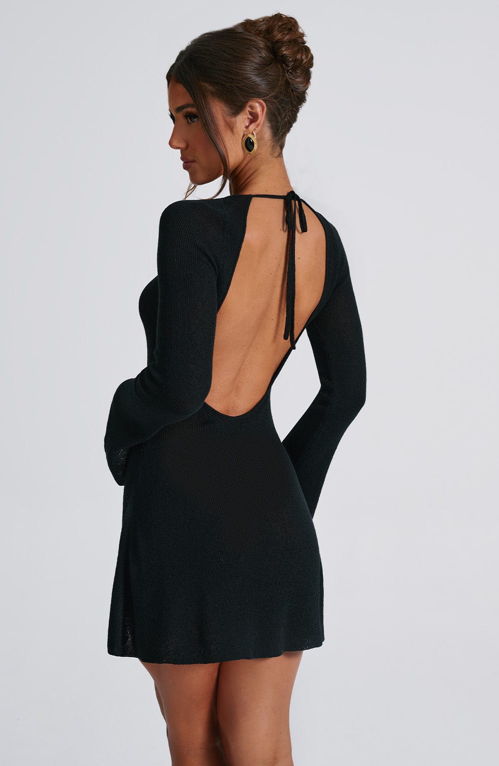 Adalee Mini Elbise - Siyah