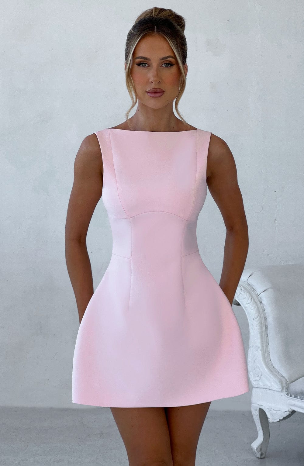 Alana Mini Elbise - Blush