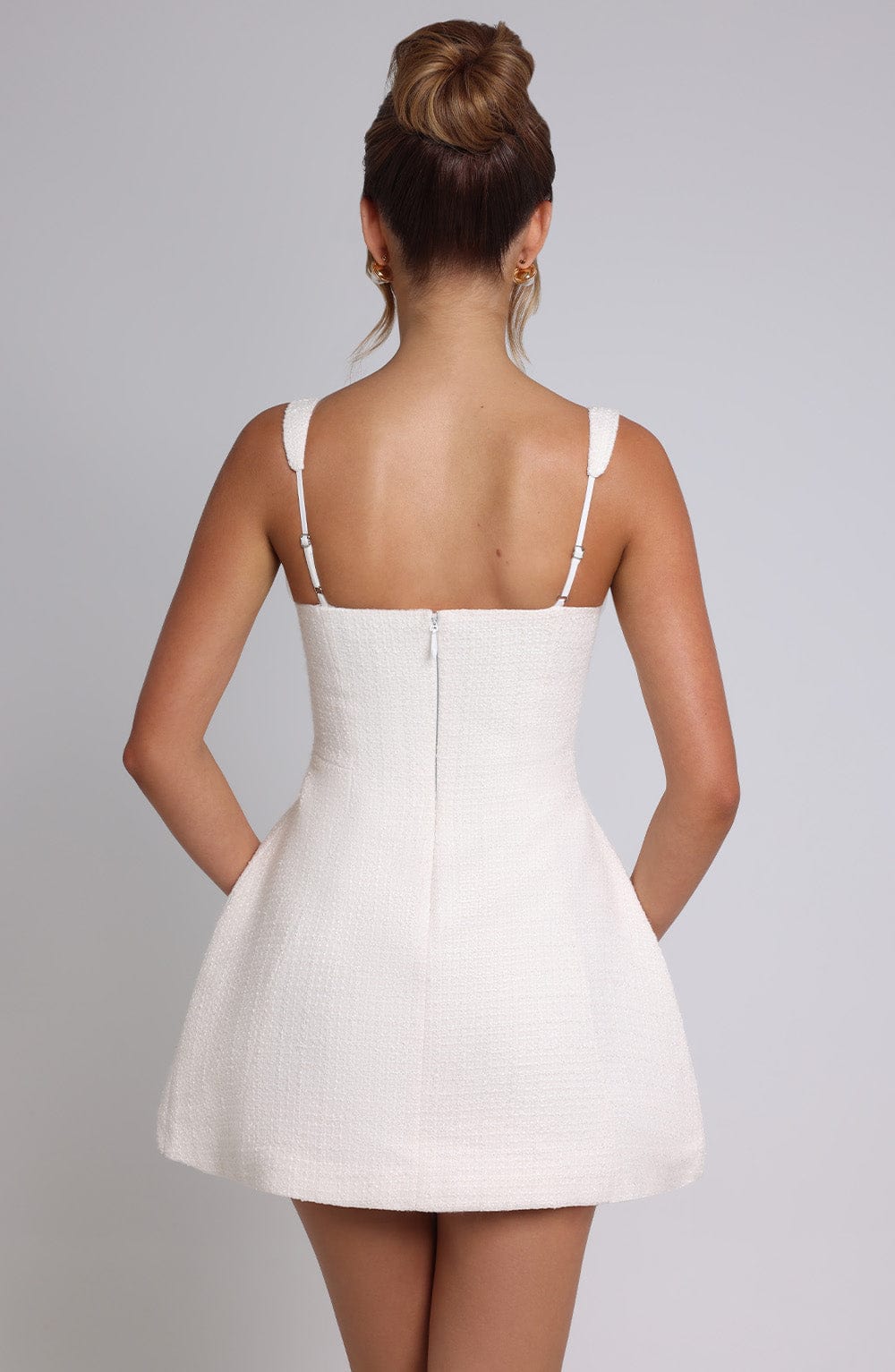 Bessie Mini Elbise - Fildişi