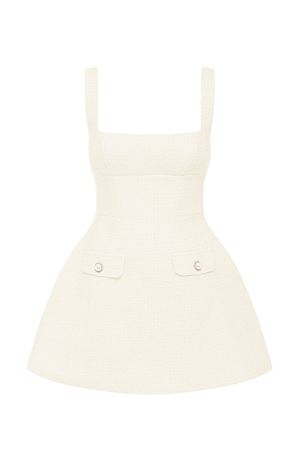 Bessie Mini Elbise - Fildişi