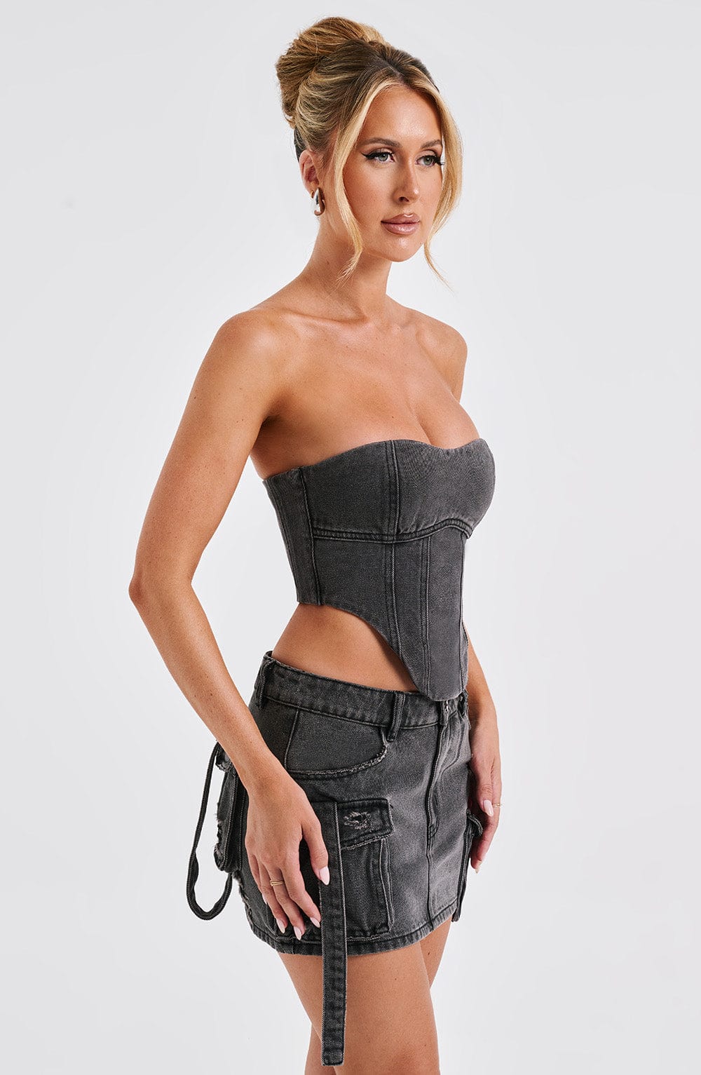 Billie Mini Etek - Black Wash