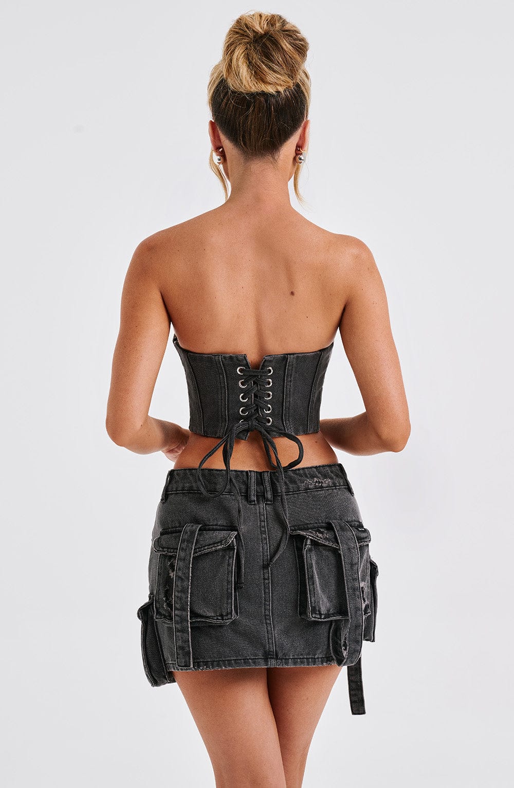 Billie Mini Etek - Black Wash