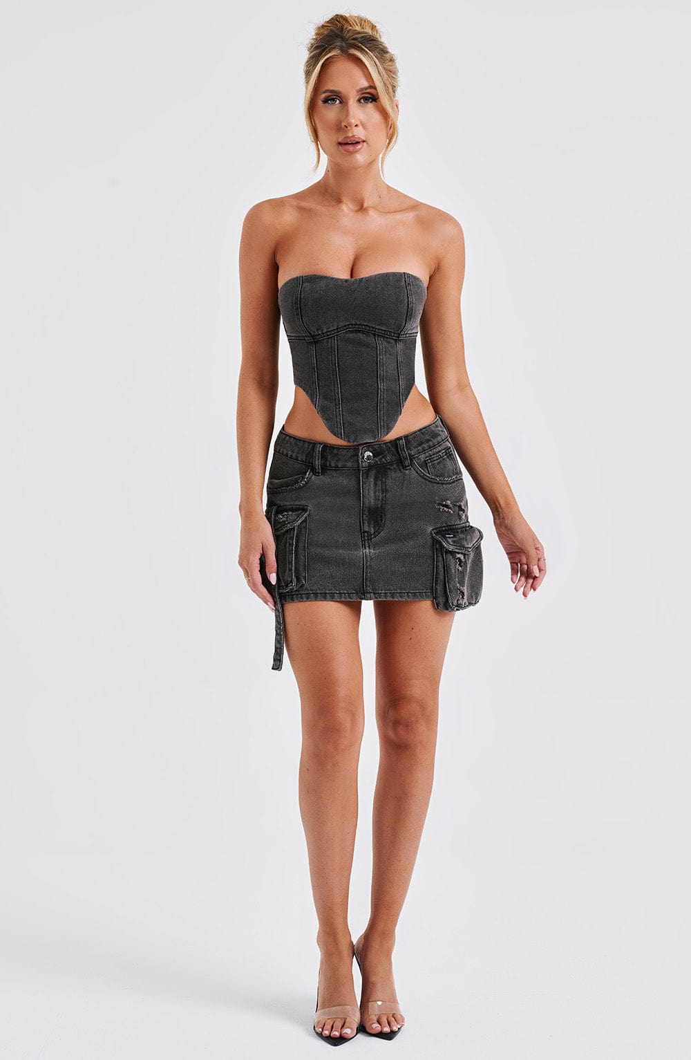 Billie Mini Etek - Black Wash