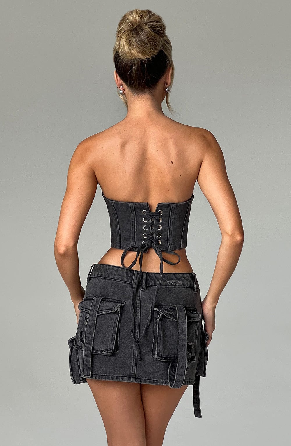 Billie Mini Etek - Black Wash