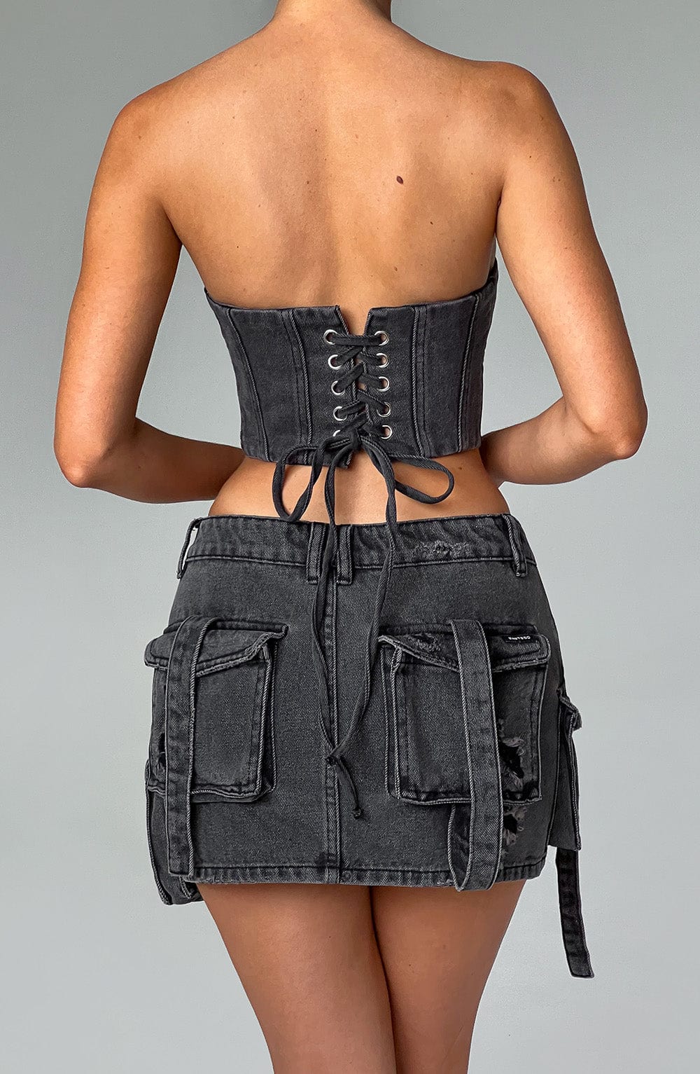 Billie Mini Etek - Black Wash
