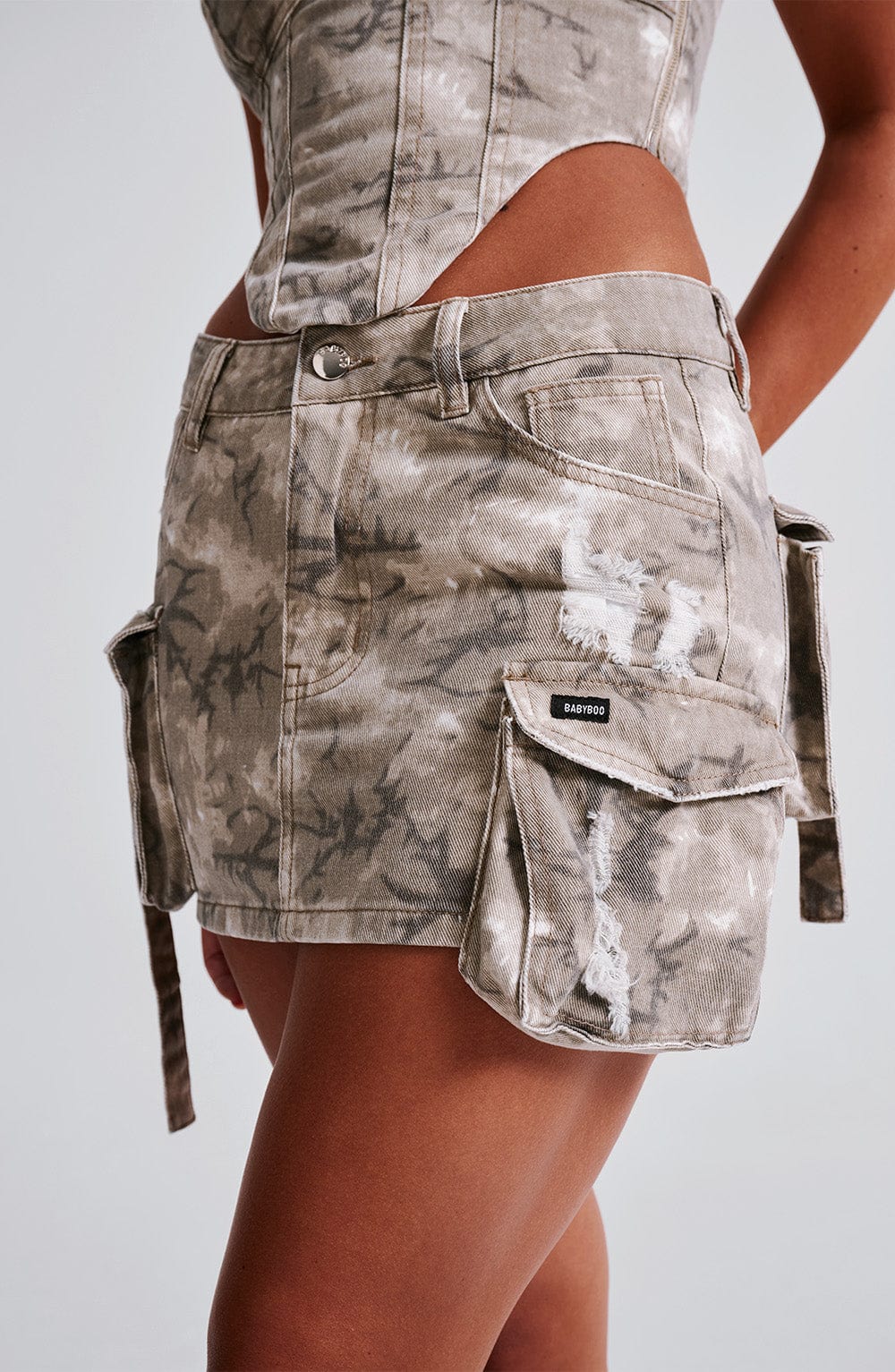 Billie Mini Etek - Camo Baskı